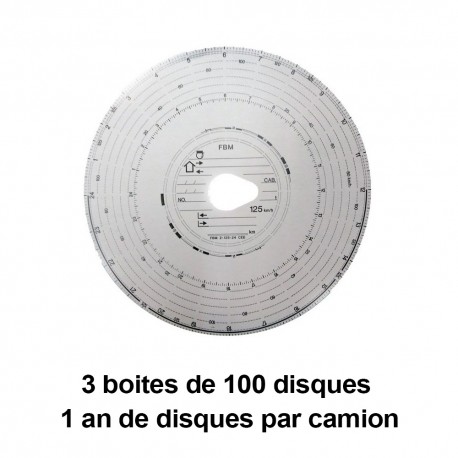 Disques chronotachygraphe 125 km/h automatique