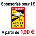 STICKERS Angles morts pour camion