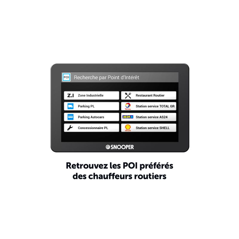 Navigateur GPS Poids-lourd PL5400 Snooper