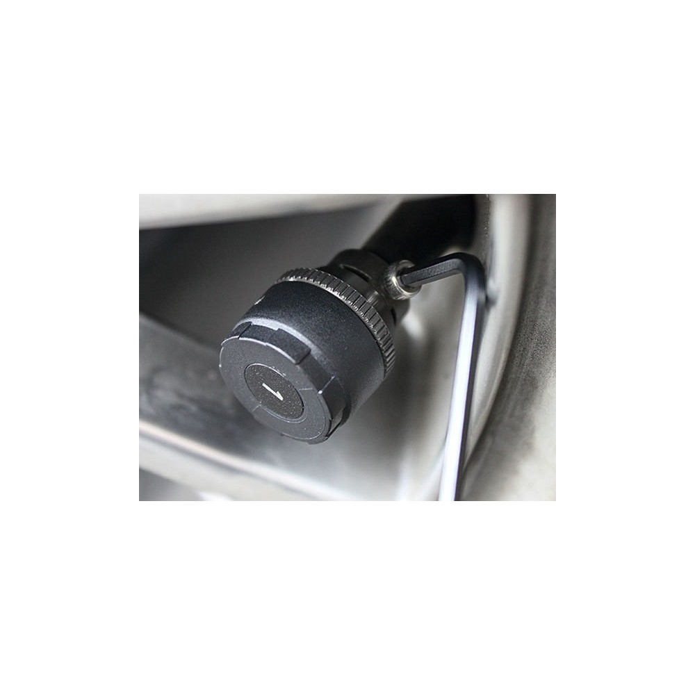 Bouchons De Valve Indicateur De Pression 2.4 Bar (35 Psi) - Lot De 4 Avec écrous Antivol - Moniteur De Pression Visuel Pour Pneus